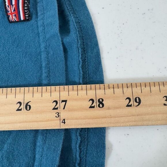 Volcom Hawaii Men’s Essential Blue Short Sleeve T-Shirt Size Large 100% Cotton - Picture 8 of 10